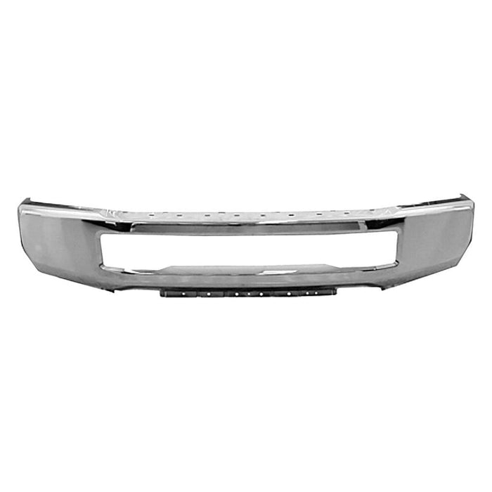 2017-2019 Chrome Ford F450/F550 Front Bumper Without Fog Light Holes - FO1002431-Partify-Painted-Replacement-Body-Parts