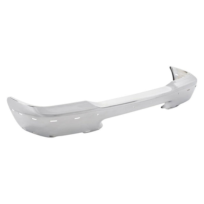 1998 Chrome Ford Ranger Front Bumper With Strip Holes - FO1002346-Partify-Painted-Replacement-Body-Parts