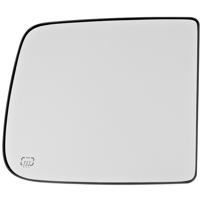 2019-2024 Ram 1500 Passenger Side Door Mirror Glass Power Heated W/Towing Pkg W/O Blind Spot Detection Main Glass Flat - CH1325132-Partify-Painted-Replacement-Body-Parts