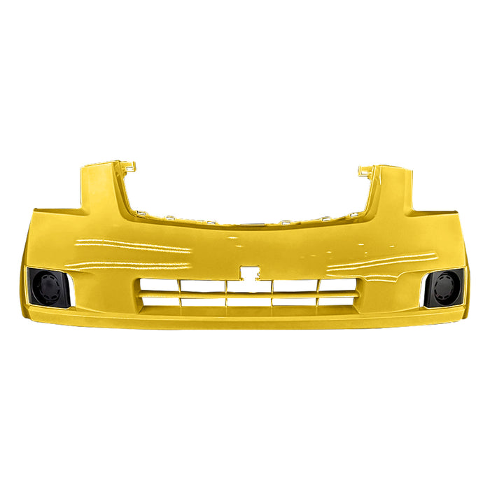 2007-2009 Nissan Sentra 2.0L Front Bumper Without Fog Light Holes - NI1000242-Partify-Painted-Replacement-Body-Parts
