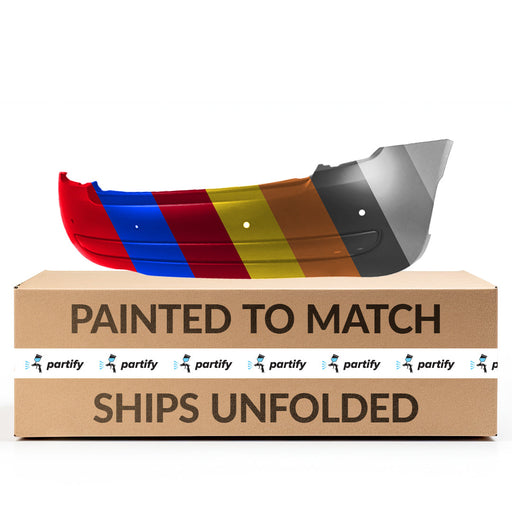 2012-2017 Fiat 500 Lounge Rear Bumper W/Rear Object Sensors - FI1100110-Partify-Painted-Replacement-Body-Parts