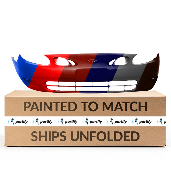 1998-2002 Ford Escort ZX2 Front Bumper Without Fog Light Holes - FO1000410-Partify-Painted-Replacement-Body-Parts