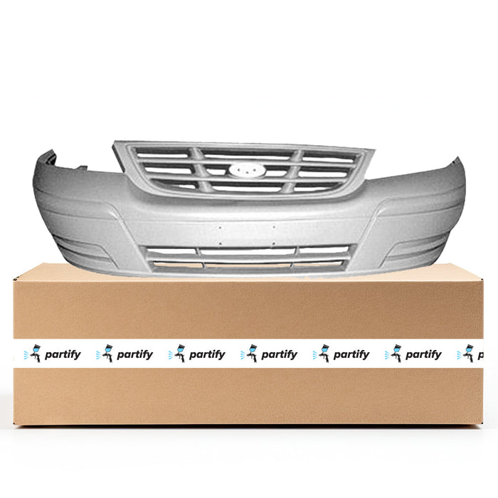 1999-2000 Ford Windstar Base/LX/LX Plus CAPA Certified Front Bumper Blue Textured Bottom Paint To Match Upper - FO1000469-Partify-Painted-Replacement-Body-Parts