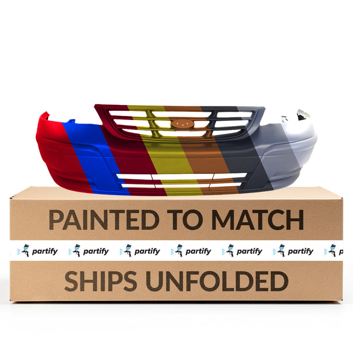 1999-2000 Ford Windstar Base/LX CAPA Certified Front Bumper Dark Gray Textured Bottom Paint To Match Upper - FO1000483-Partify-Painted-Replacement-Body-Parts