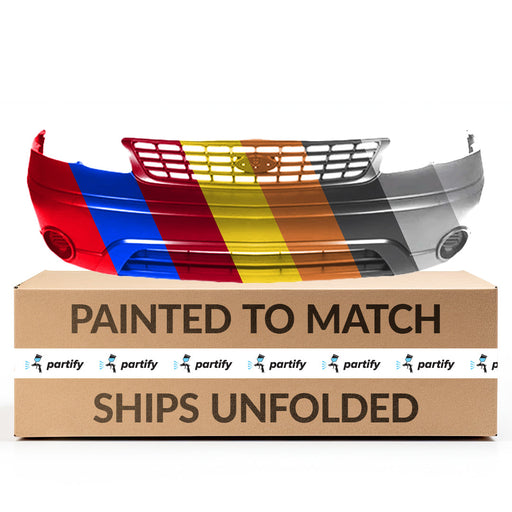 2002-2003 Ford Windstar LX/LX Plus CAPA Certified Front Bumper Mineral Gray Textured Bottom Paint To Match Upper - FO1000517-Partify-Painted-Replacement-Body-Parts