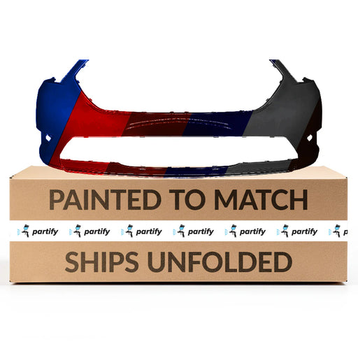 2013-2019 Ford Taurus Front Bumper With Sensor Holes - FO1000667-Partify-Painted-Replacement-Body-Parts