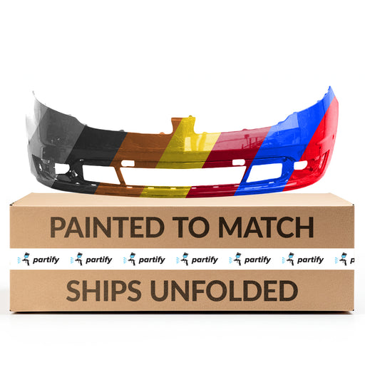 2013-2016 Lincoln MKS CAPA Certified Front Bumper W/Active Park Assist - FO1000669-Partify-Painted-Replacement-Body-Parts