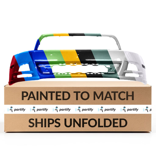 2013-2014 Ford Mustang Non Shelby GT500 Front Bumper - FO1000670-Partify-Painted-Replacement-Body-Parts