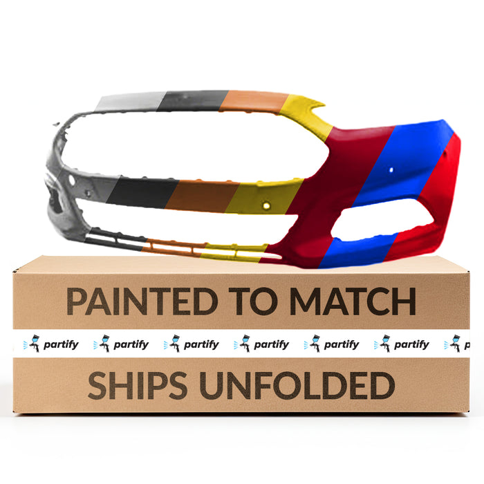 2013-2016 Ford Fusion Energi SE/Energi Titanium/S/S Hybrid/SE/SE Hybrid/SE Luxury/Titanium/Titanium Hybrid Front Bumper W/Towing Hook W/Active Park Assist - FO1000688-Partify-Painted-Replacement-Body-Parts