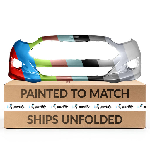 2014-2019 Ford Fiesta Non ST Model Front Bumper Without Chrome Trim - FO1000692-Partify-Painted-Replacement-Body-Parts