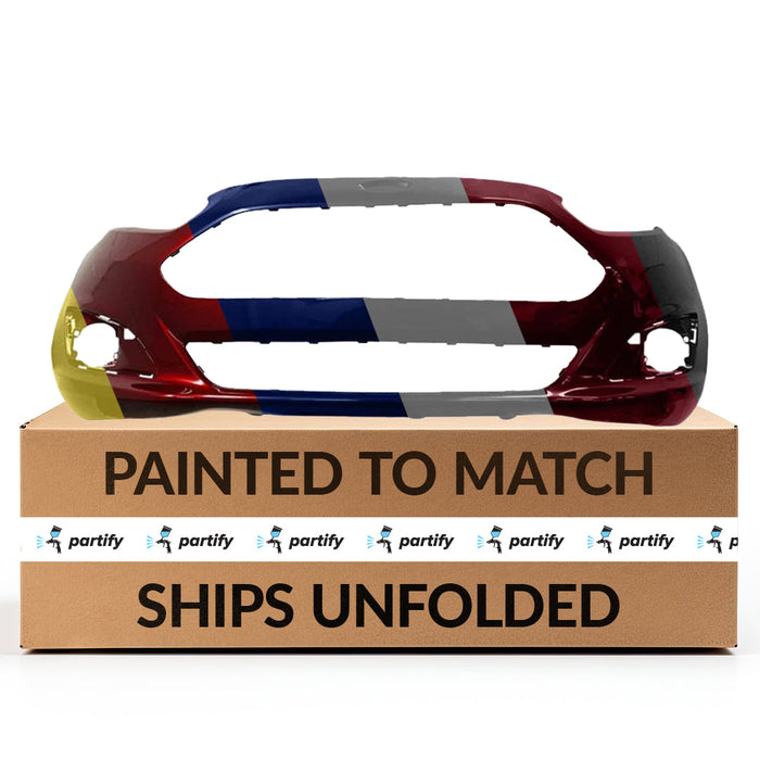 2014-2019 Ford Fiesta Non ST Model Front Bumper - FO1000693-Partify-Painted-Replacement-Body-Parts