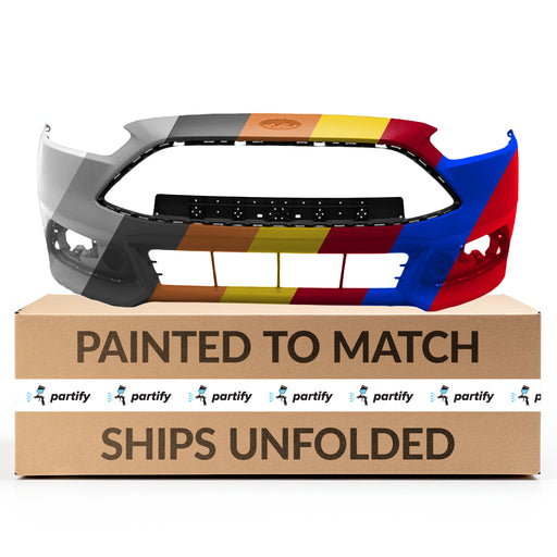 2015-2018 Ford Focus ST CAPA Certified Front Bumper - FO1000706-Partify-Painted-Replacement-Body-Parts