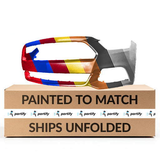 2015-2016 Ford Mustang CAPA Certified Front Bumper W/Tow Hook - FO1000709-Partify-Painted-Replacement-Body-Parts