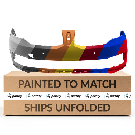 2016-2017 Lincoln MKX Front Bumper W/H/L Washers W/Tow Hook W/O Camera W/Auto Park - FO1000717-Partify-Painted-Replacement-Body-Parts