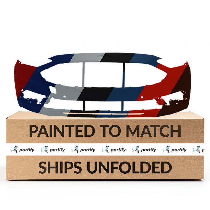 2017-2018 Ford Fusion Platinum/Platinum Hybrid CAPA Certified Front Bumper W/Tow Hook W/Active Park Assist - FO1000721-Partify-Painted-Replacement-Body-Parts