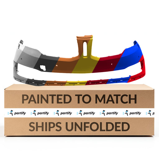 2016-2017 Lincoln MKX CAPA Certified Front Bumper W/H/L Washers W/Tow Hook W/Camera W/Auto Park Sensor Holes - FO1000730-Partify-Painted-Replacement-Body-Parts