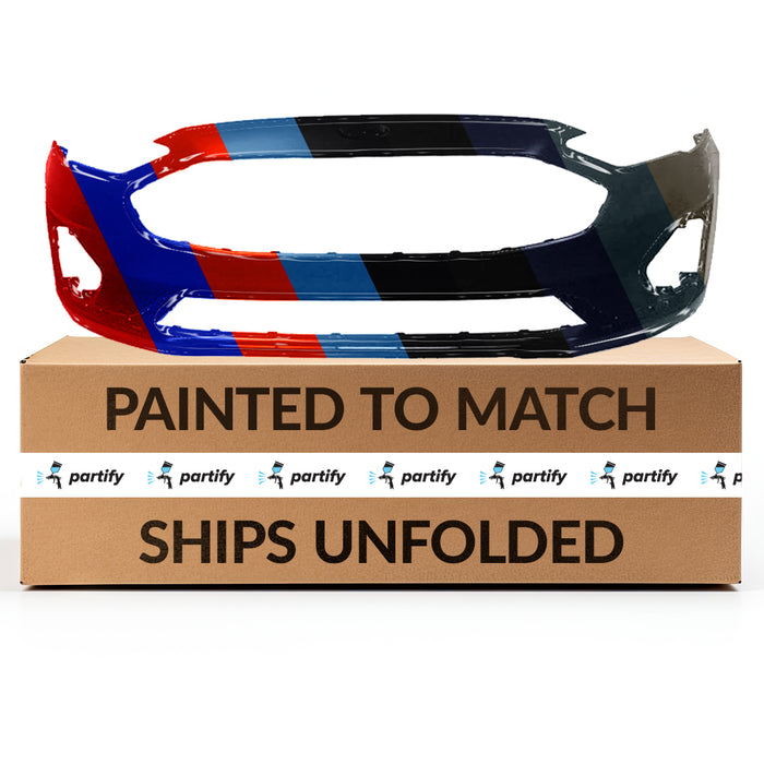 2019-2020 Ford Fusion Front Bumper Without Sensor Holes & Without Tow Hook Hole - FO1000757-Partify-Painted-Replacement-Body-Parts