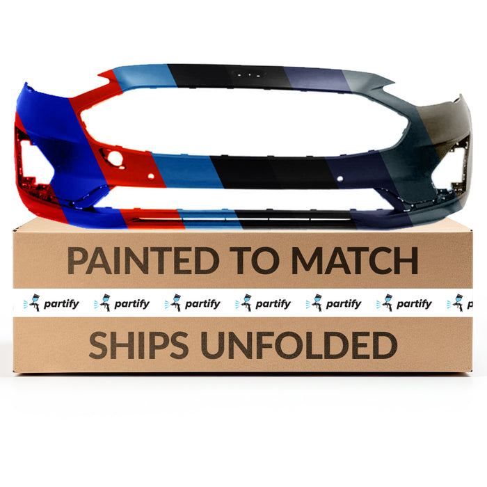 2019 Ford Fusion Front Bumper With Sensor Holes & With Tow Hook Hole - FO1000760-Partify-Painted-Replacement-Body-Parts