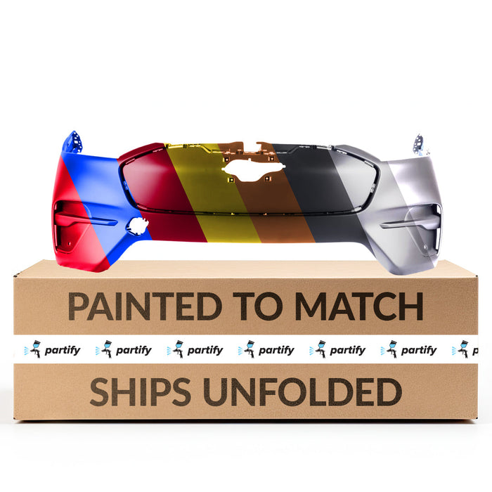 2021-2023 Ford Mustang Mach-E California Route 1/Premium/Select CAPA Certified Front Bumper W/O Front View Camera - FO1000771-Partify-Painted-Replacement-Body-Parts