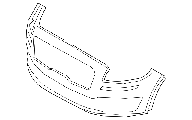 Lincoln Nautilus Front Bumper - FO1000781