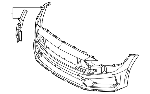Ford Mustang Dark Horse/Dark Horse Premium Front Bumper Dark Horse - FO1000784