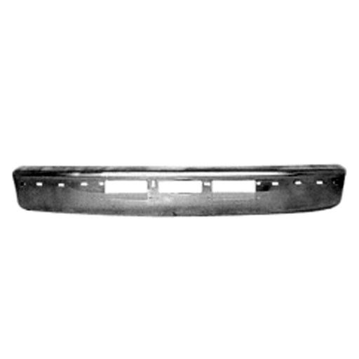 1992-1997 Ford Bronco/F-150/F-250/F-350 Base/Custom/Eddie Bauer/Lariat/Special/XL/XLT/XLT Lariat Front Bumper Face Bar W/O Lightning Model W/Bumper Cutouts Bright - FO1002254-Partify-Painted-Replacement-Body-Parts