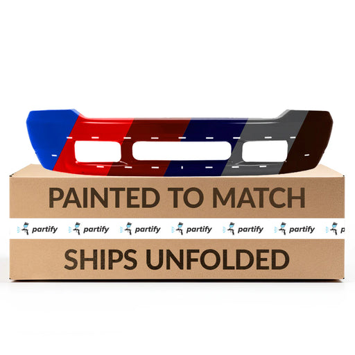 2000-2004 Ford Excursion Front Bumper With Lower Valance Holes - FO1002376-Partify-Painted-Replacement-Body-Parts