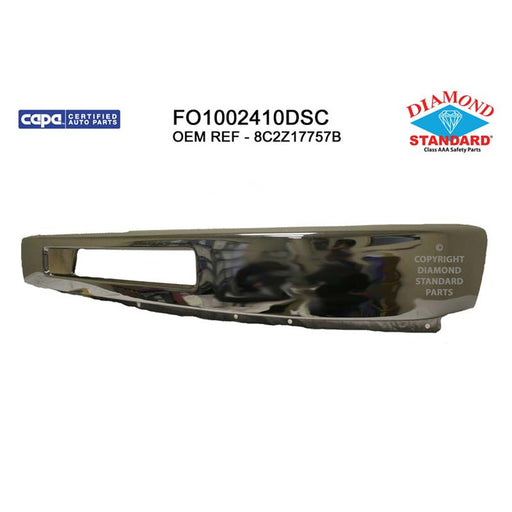 2008-2019 Ford E-150/E-250/E-350 Super Duty Front Bumper Face Bar Chrome Cutaway/Cutaway Van - FO1002410-Partify-Painted-Replacement-Body-Parts