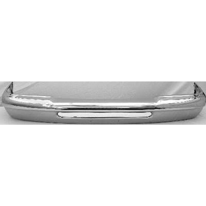 1993-1997 Ford Ranger Front Bumper Face Bar W/O Impact Strip Holes Chrome - FO1002427-Partify-Painted-Replacement-Body-Parts
