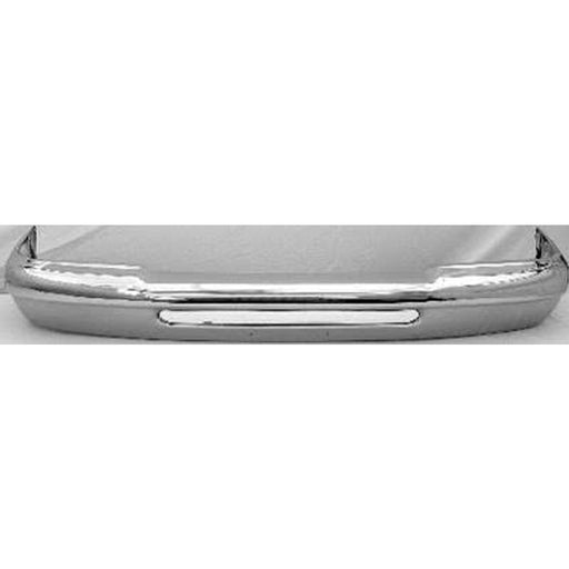 1993-1997 Ford Ranger Front Bumper Face Bar W/O Impact Strip Holes Chrome - FO1002427-Partify-Painted-Replacement-Body-Parts