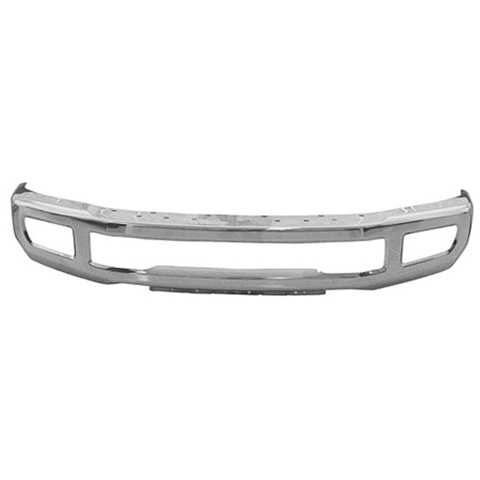 2017-2019 Ford F-250 Super Duty/F-350 Super Duty Front Bumper Face Bar W/Fog Lamps Chrome - FO1002432-Partify-Painted-Replacement-Body-Parts