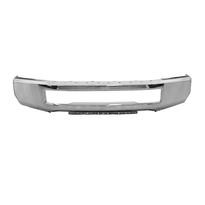 2017-2019 Ford F-250 Super Duty/F-350 Super Duty Front Bumper Face Bar W/O Fog Lamps W/O Fender Flares Chrome - FO1002439-Partify-Painted-Replacement-Body-Parts