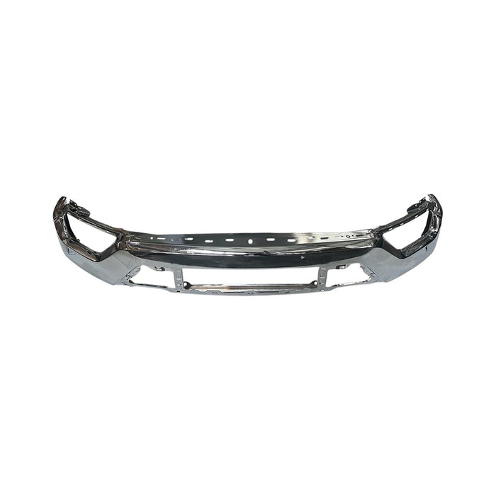 2021-2023 Ford F-150 Front Bumper Face Bar W/O Active Park Assist W/O Park Distance Sensors Chrome - FO1002463-Partify-Painted-Replacement-Body-Parts