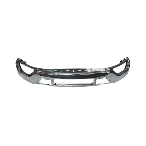 2021-2023 Ford F-150 Front Bumper Face Bar W/O Active Park Assist W/O Park Distance Sensors Chrome - FO1002463-Partify-Painted-Replacement-Body-Parts