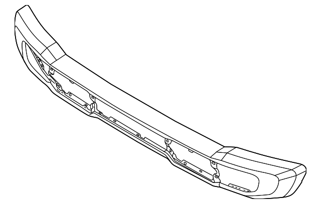 Ford Bronco Bumper Face Bar Without Park Distance Sensor Holes - FO1002490