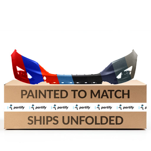 2015-2018 Ford Edge Front Upper Bumper Without Sensor Holes & With Tow Hook Hole - FO1014116-Partify-Painted-Replacement-Body-Parts