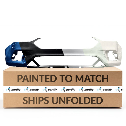 2017-2019 Ford Escape Front Bumper Without Sensor Holes - FO1014121-Partify-Painted-Replacement-Body-Parts