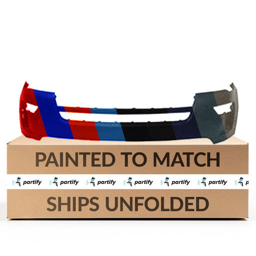 2018-2019 Ford Explorer Front Bumper Without Sensors Holes and With Tow Hook Hole - FO1014130-Partify-Painted-Replacement-Body-Parts