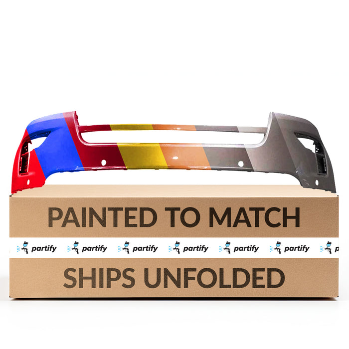 2018-2019 Ford Explorer Front Bumper With 6 Sensors Holes & Without Tow Hook Hole - FO1014133-Partify-Painted-Replacement-Body-Parts