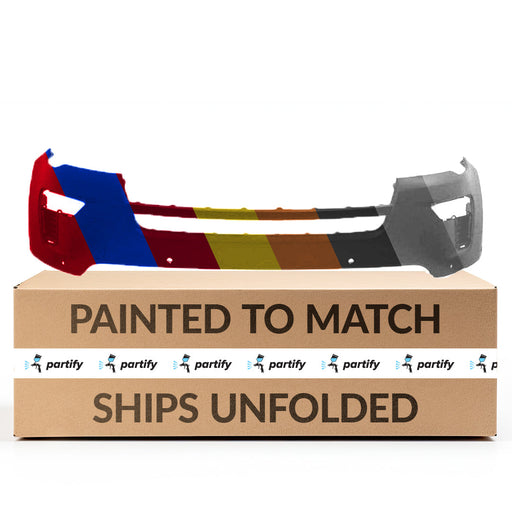 2018-2019 Ford Explorer Front Bumper With 6 Sensors Holes & With Tow Hook Hole - FO1014134-Partify-Painted-Replacement-Body-Parts