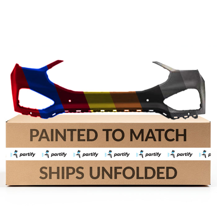 2019-2022 Ford Edge Front Bumper With 6 Sensor Holes & Without Tow Hook Hole - FO1014136-Partify-Painted-Replacement-Body-Parts