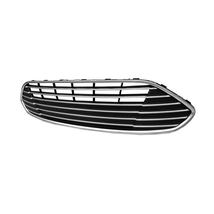 2013-2016 Ford C-Max Energi SEL/Hybrid SE/Hybrid SEL Front Bumper Grille Upper Grille Chrome/ - FO1036160-Partify-Painted-Replacement-Body-Parts