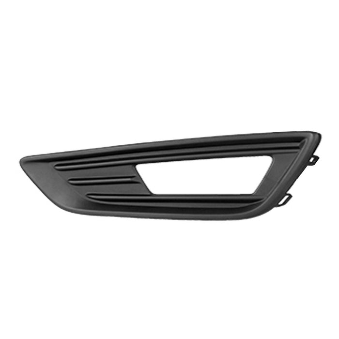 2015-2018 Ford Focus SE/SE Appearance/SE Luxury Front Driver Side Bumper Insert W/O Appearance Pkg Fog Lamp Bezel W/Fog Lamps - FO1038151-Partify-Painted-Replacement-Body-Parts