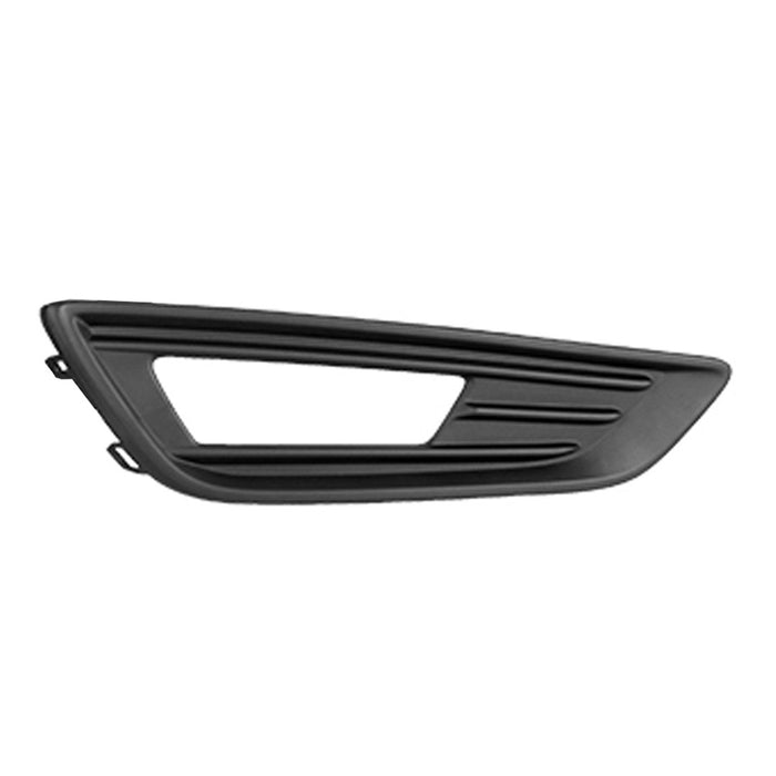 2015-2018 Ford Focus SE/SE Appearance/SE Luxury Front Passenger Side Bumper Insert W/O Appearance Pkg Fog Lamp Bezel W/Fog Lamps - FO1039151-Partify-Painted-Replacement-Body-Parts