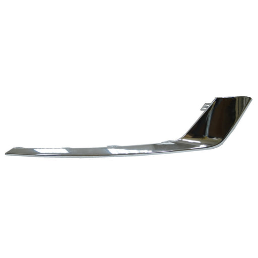 2017-2018 Ford Fusion Energi Platinum/Energi SE/Energi Titanium/Platinum Hybrid/S Hybrid/SE Hybrid/SE LUX Hybrid/Titanium Hybrid Front Passenger Side Bumper Insert Outer Grille Bezel Chrome - FO1039170-Partify-Painted-Replacement-Body-Parts