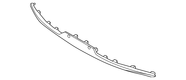 Lincoln Nautilus Center Front Bumper Molding Without Appearance Package - FO1044170