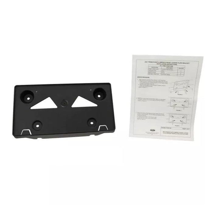 Ford Maverick Front License Plate Bracket Textured Black With Tremor - FO1068228
