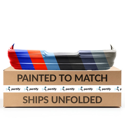 1991-1996 Ford Escort GT/GT Equippe CAPA Certified Rear Bumper W/Cayman Pkg 2 Door Hatchback - FO1100212-Partify-Painted-Replacement-Body-Parts