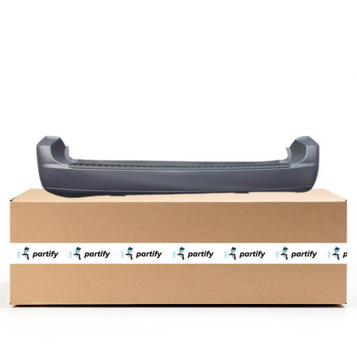 2004-2007 Ford Freestar Base CAPA Certified Rear Bumper Textured Finish W/O Backup Sensor Holes Mini Cargo Van - FO1100364-Partify-Painted-Replacement-Body-Parts