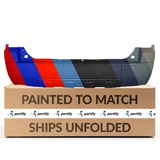 2005-2007 Ford Escape/ Hybrid Rear Bumper Without Sensor Holes - FO1100382-Partify-Painted-Replacement-Body-Parts